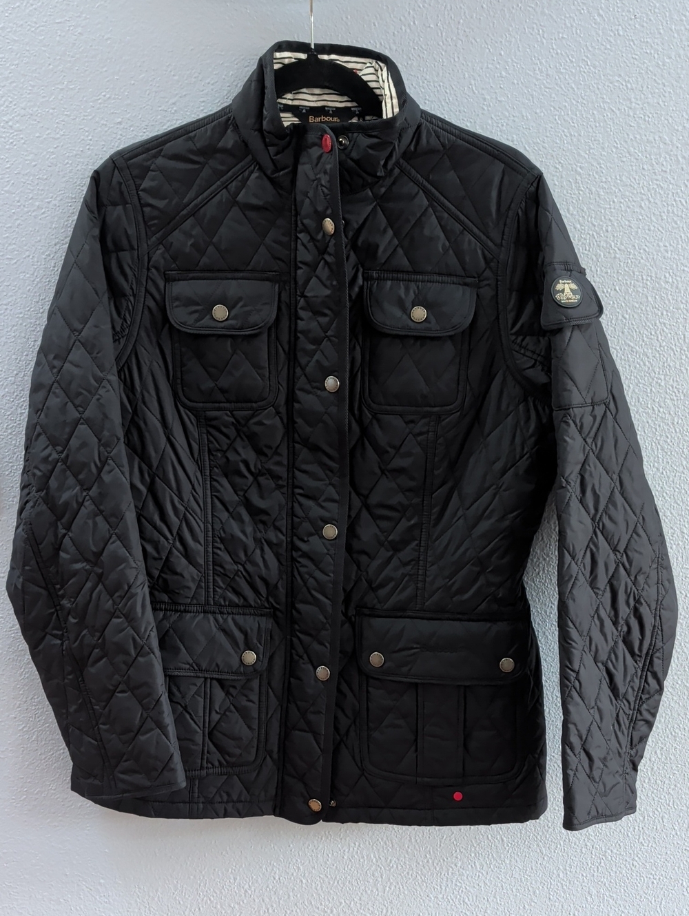 Barbour Buryhead Navy Blue Quilted Lightweight Jacket - Women's